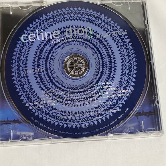 Celine Dion A New Day Live in Las Vegas CD 2004 Columbia Power Ballads Concert - Picture 3 of 4